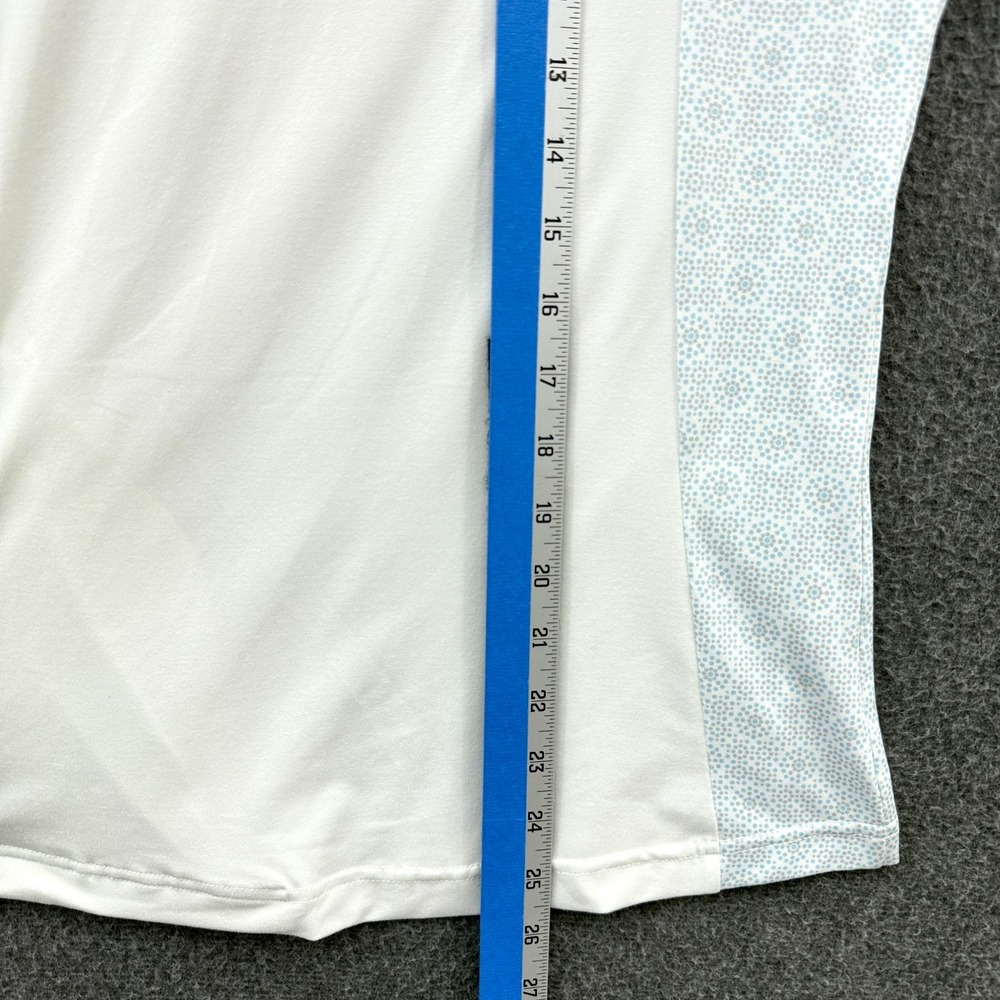 Levelwear Womens Small Blue White Georgian Bay Club 1/4 Zip Golf Pullover JL08L - Picture 9 of 9